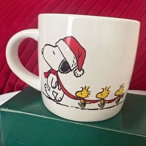 Peanuts Snoopy Woodstock‎ Christmas Mug - 16 Ounces Microwave/Dishwasher Safe